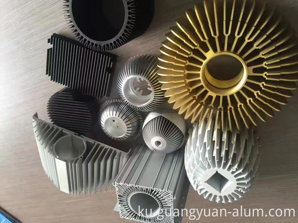 guangyuan aluminum co., ltd Aluminum Extruded Heat Sink Aluminum Extrusion Alloy Aluminum Extrusion for Sale